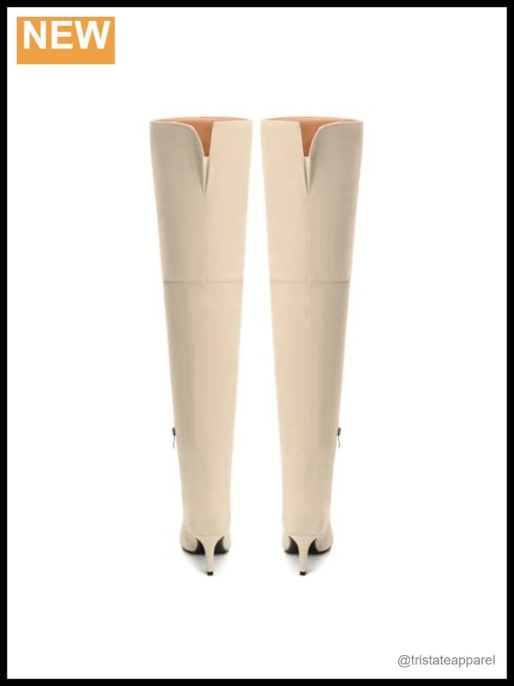 Wide Calf Over The Knee High Heel Boots Pointed Toe Suede